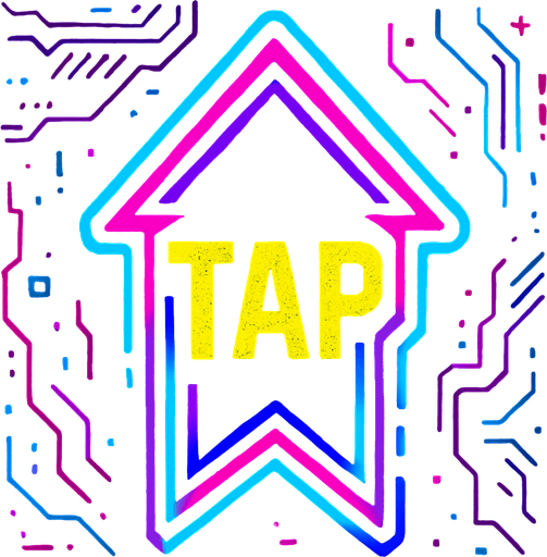 Cyberpunk style tap note for music rhythm game.
In-Game asset.  2d.  High contrast.  No shadows