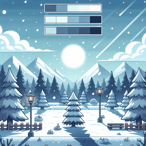 повторяющийся задний фон, только снег.
Single Game Texture.  In-Game asset.  2d.  Blank background.  High contrast.  No shadows