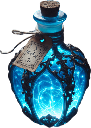 blue potion
a blue potion