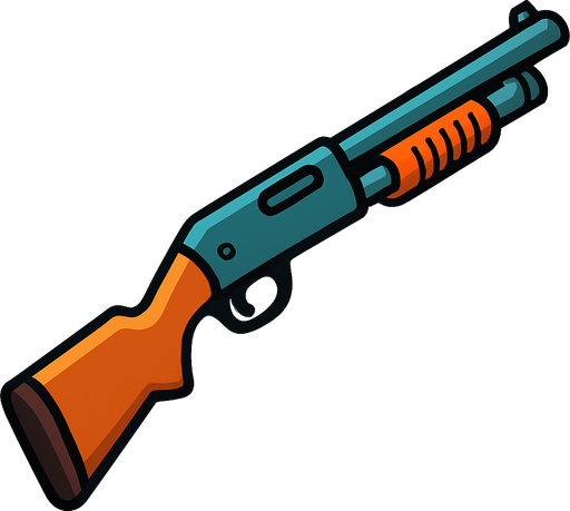 Escopeta.
In-Game asset.  2d.  High contrast.  No shadows