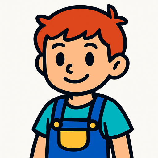 A boy.
In-Game asset.  2d.  High contrast.  No shadows