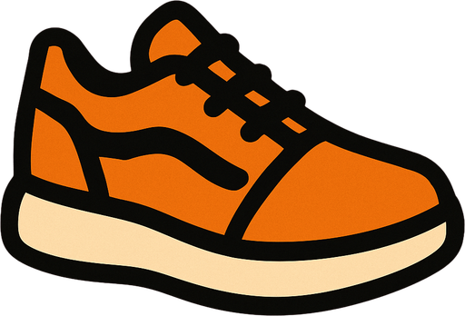shoe icon.
In-Game asset.  2d.  High contrast.  No shadows