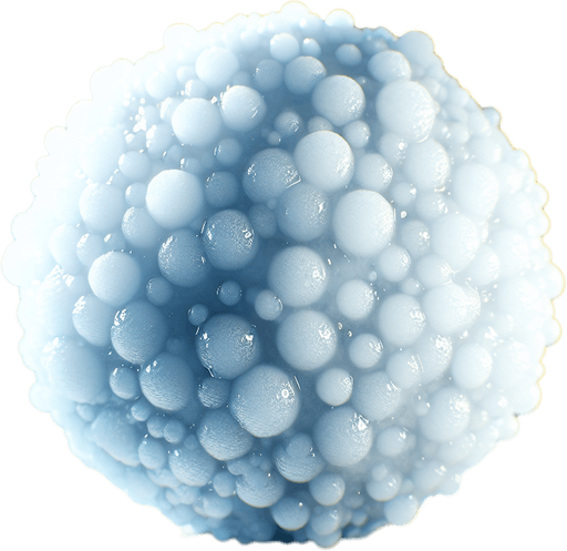 Ice spheres , Light, Blur, Imagination object, white..
Single Game Texture. In-Game asset. 2d. Blank background. High contrast. No shadows.