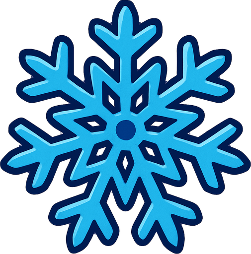 Snowflake.
In-Game asset.  2d.  High contrast.  No shadows