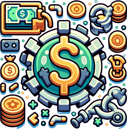 Money.
Single Game Texture. In-Game asset. 2d. Blank background. High contrast. No shadows.