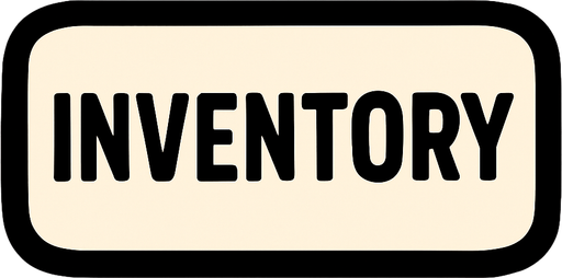 inventory button.
In-Game asset.  2d.  High contrast.  No shadows