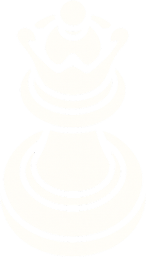 Chess queen white View from above.
In-Game asset.  2d.  High contrast.  No shadows
