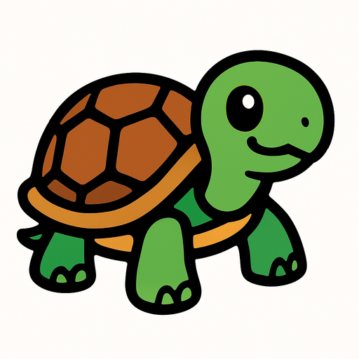 Turtle.
In-Game asset.  2d.  High contrast.  No shadows