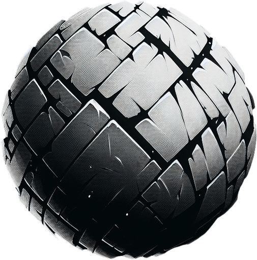 black background Single Game Texture. In-Game asset. 2d. Blank background. High contrast. No shadows.