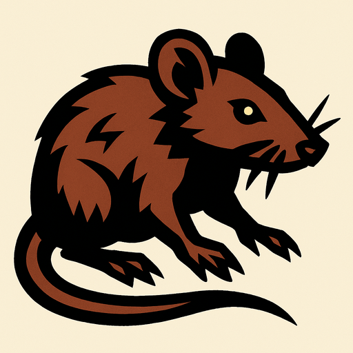 Rat.
In-Game asset.  2d.  High contrast.  No shadows