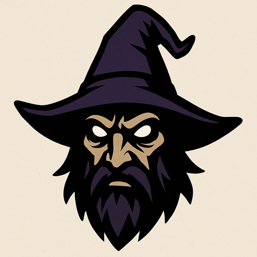 2d mysterious and scary wizard character's head.
In-Game asset.  2d.  High contrast.  No shadows