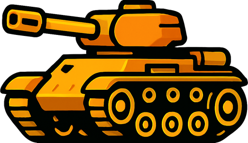 Tank.
In-Game asset.  2d.  High contrast.  No shadows