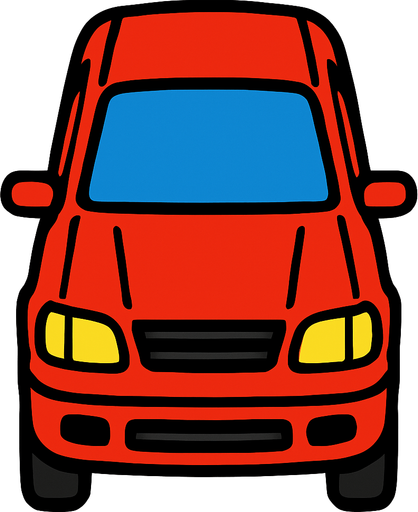 Standart Car vertical.
In-Game asset.  2d.  High contrast.  No shadows