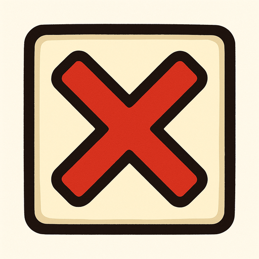 Крестик для закрытия окна.
In-Game asset.  2d.  High contrast.  No shadows