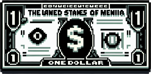 dollar,cartoon,2d,blank background.
Single Game Texture.  In-Game asset.  2d.  Blank background.  High contrast.  No shadows