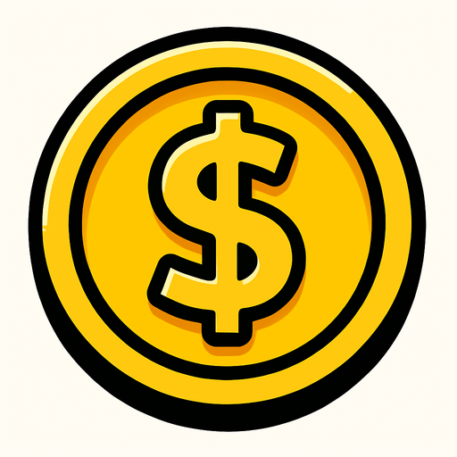 Coin.
In-Game asset.  2d.  High contrast.  No shadows
