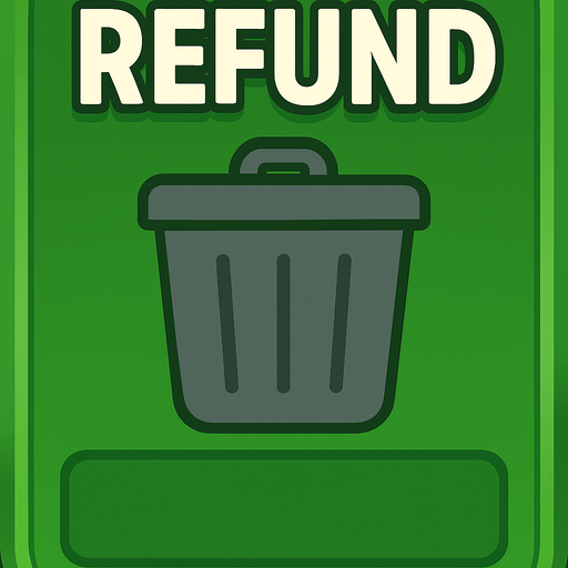 Change the text to say ‘Refund’. Change the cards to a trash can.