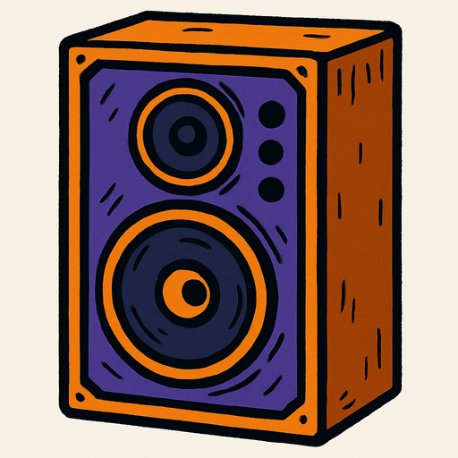 Hoparlör.
In-Game asset.  2d.  High contrast.  No shadows