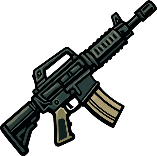 yüksek çözünürlüklü topdown bakış açısı makineli tüfek olsun.
In-Game asset.  2d.  High contrast.  No shadows