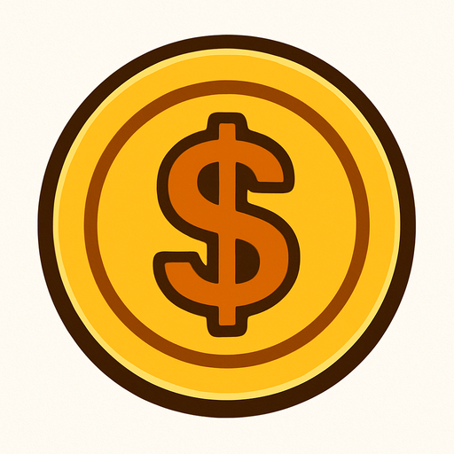 Coin.
In-Game asset.  2d.  High contrast.  No shadows