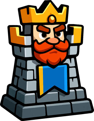 King tower.
In-Game asset.  2d.  High contrast.  No shadows