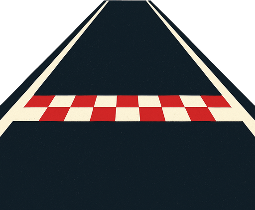 Yarış pisti. Düm düz
In-Game asset.  2d.  High contrast.  No shadows