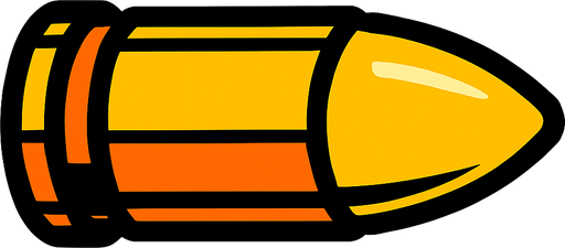 mermi.
In-Game asset.  2d.  High contrast.  No shadows