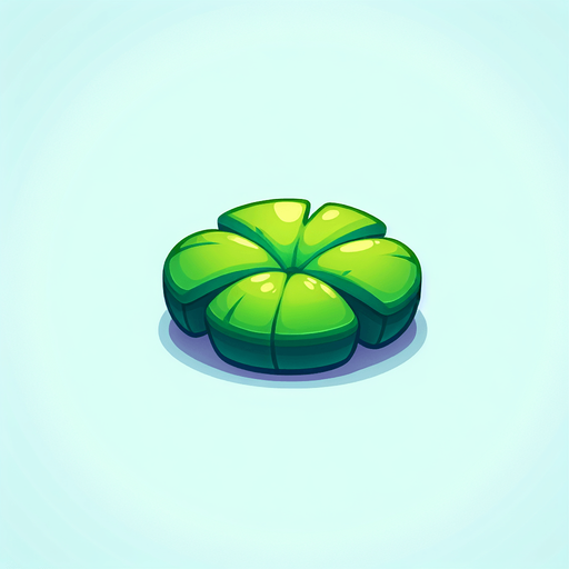 Cartoon lilypad
Single Game Texture. In-Game asset. 2d. Blank background. High contrast. No shadows.