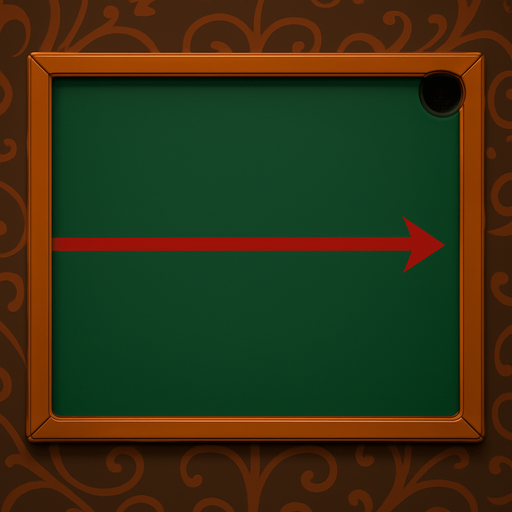 Change the center bumper on the table into a red line that’s painted on the table, like a casino table, that ends in an arrow on the right hand side. At the end of the arrow put a pocket like a pool table.
