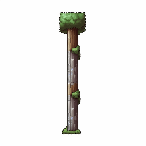 Single tall column
Game Texture. In-Game asset. 2d. Pixelart. White background. Blank background. Low detail. High contrast.