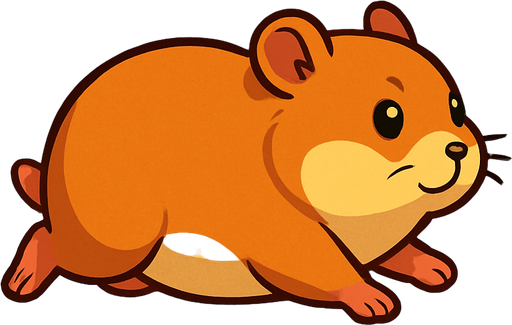 Fullscreen modern App Store landscape banner, 16:9, high definition, for a game titled "Hamster vs Mat" and with the description "Drag to move the hamster across scrolling mats, dodging hazards and collecting treats for points. Survive as long as possible!". No text on banner!