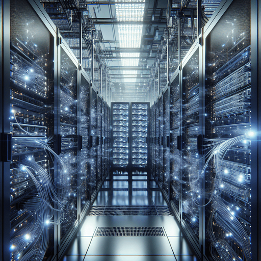 Awesome background showing AI Datacenter