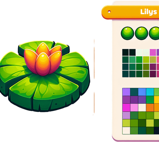 Cartoon lilypad
Single Game Texture. In-Game asset. 2d. Blank background. High contrast. No shadows.