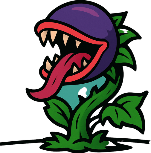 A background, this picture of a flash eating plant Not eating flesh at least not yet.
In-Game asset.  2d.  High contrast.  No shadows