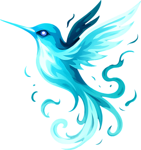 ephemeralHummingbird.
In-Game asset.  2d.  High contrast.  No shadows