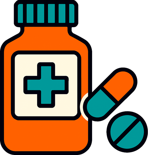 Medicina.
In-Game asset.  2d.  High contrast.  No shadows