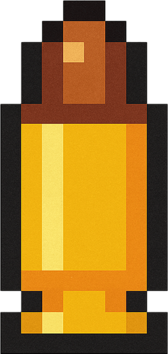 Bullet 2d top down pixilated.
In-Game asset.  2d.  High contrast.  No shadows