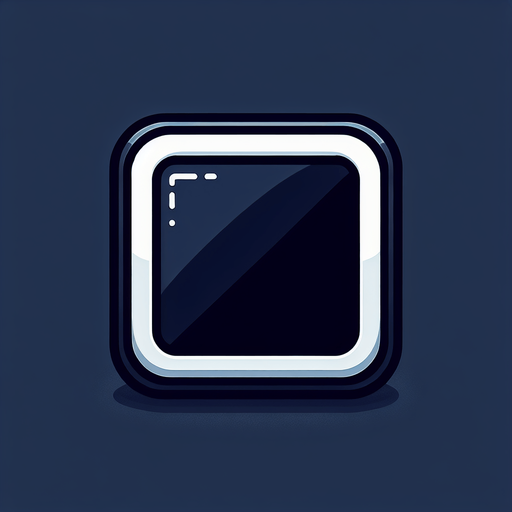 navy blue square. very thin white border..
Single Game Texture. In-Game asset. 2d. Blank background. High contrast. No shadows.