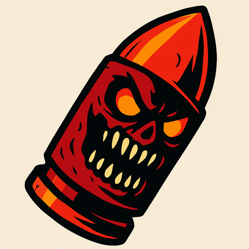 korkuç bir mermi.
In-Game asset.  2d.  High contrast.  No shadows
