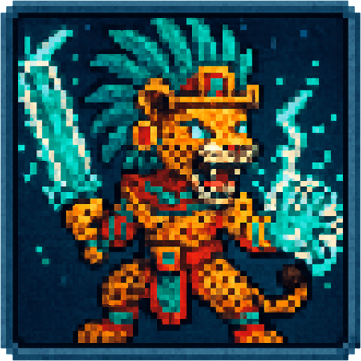 Creame un boton de este personaje extilo pixelar cuadrado