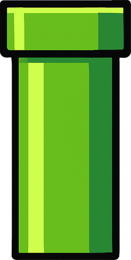 flappy bird borusu.
In-Game asset.  2d.  High contrast.  No shadows