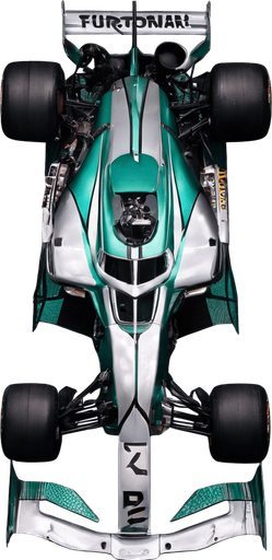 türkizzöld csik a kocsi orrának oldalain