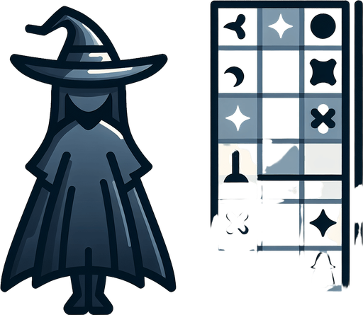 Witch
Single Game Texture. In-Game asset. 2d. Blank background. High contrast. No shadows.