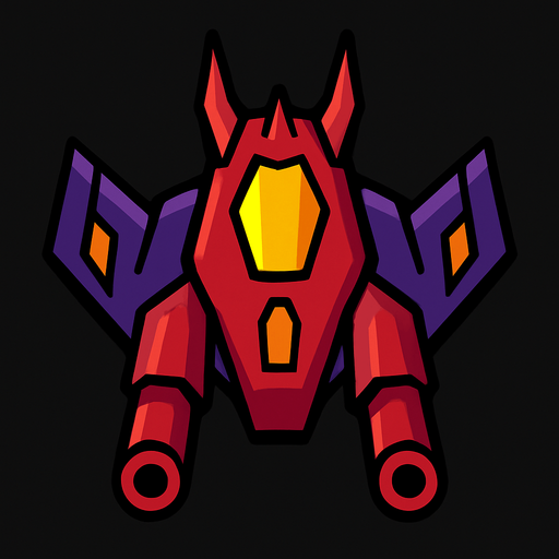 spaceship enemy. In-Game asset. 2d. High contrast. No shadows.
In-Game asset.  2d.  High contrast.  No shadows