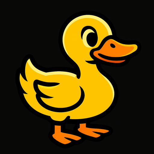 Duck.
In-Game asset.  2d.  High contrast.  No shadows