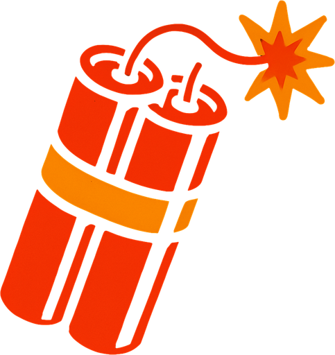 dynamite.
In-Game asset.  2d.  High contrast.  No shadows