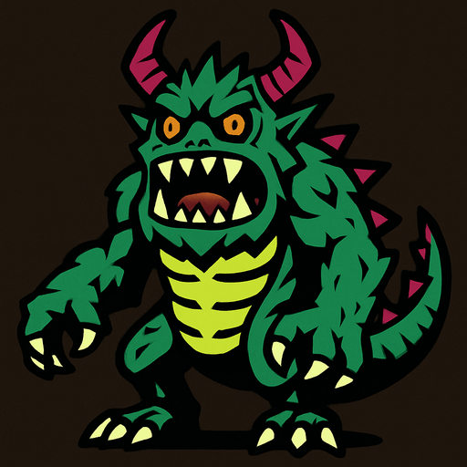 Monster.
In-Game asset.  High contrast.  No shadows