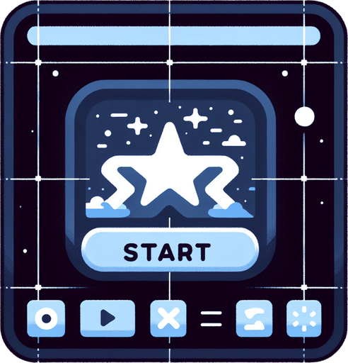 Start button.
Single Game Texture. In-Game asset. 2d. Blank background. High contrast. No shadows.
