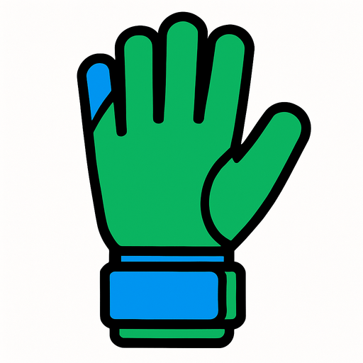 futbol kaleci eldiveni.
In-Game asset.  2d.  High contrast.  No shadows