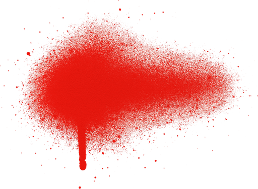 RED SPRAYED PAİNT.
In-Game asset.  2d.  High contrast.  No shadows